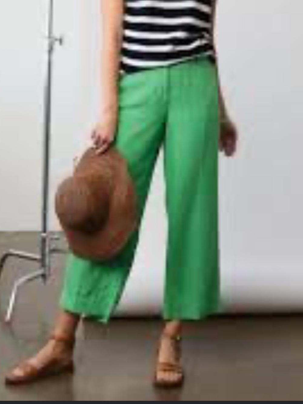NWT J Jill Linen wide leg pants Sz L